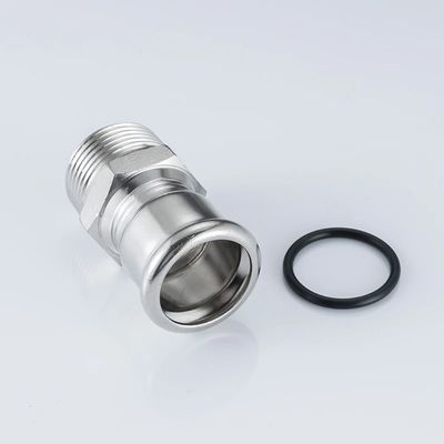 Good price 304 316L Roestvrij staal persbuisbevestigingen Mannelijke adapter voor water- of luchtvoorziening online